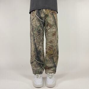 RealTree Y2K Streetwear Grunge Camouflage Canvas Denim Pants